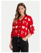 Vero Moda Cardigan dama rosu - moale