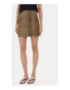 Vero Moda Fusta cu print leopard - Maro