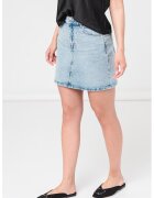 Vero Moda Fusta mini din denim - Albastru deschis
