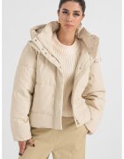 Vero Moda Geaca cu vatelina si gluga - Crem