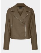 Vero Moda Geaca dama - 303529444 - Piele Ecologica - Maro