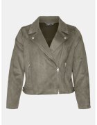 Vero Moda Geaca dama - 303785697 - Piele Ecologica - Gri