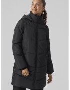 Vero Moda Geaca lunga cu gluga - Negru