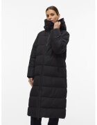 Vero Moda Geaca lunga cu vatelina - Negru