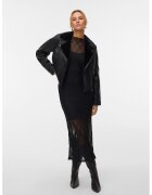 Vero Moda Jacheta biker din piele ecologica - Negru