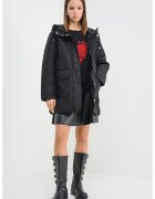 Vero Moda Jacheta matlasata cu gluga - Negru