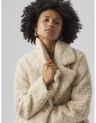 Vero Moda Palton cu blana sintetica - Crem