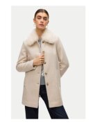Vero Moda Palton de tranzitie dama - bej - poliester reciclat