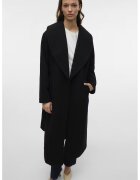 Vero Moda Palton lung cu cordon - Negru