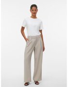 Vero Moda Pantaloni cu croiala ampla si pensa - Grej