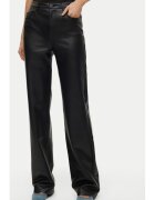Vero Moda Pantaloni dama - 304868757 - Piele ecologica - Negru - Negru