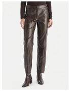 Vero Moda Pantaloni dama piele ecologica - maro - Maro