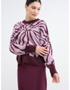 Vero Moda Pulover cu decolteu la baza gatului si maneci cazute - Violet tyrian/Roz