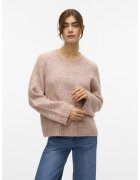 Vero Moda Pulover cu decolteu rotund - Roz prafuit