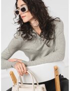 Vero Moda Pulover cu fenta cu fermoar - Gri melange