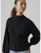 Vero Moda Pulover cu maneci bufante - Negru