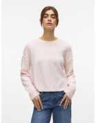 Vero Moda Pulover cu maneci cazute - Roz pal