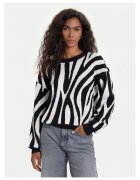 Vero Moda Pulover dama alb/negru