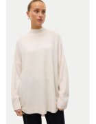 Vero Moda Pulover Plaza 10290784 Bej Loose Fit - Poliester