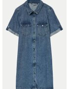 Vero Moda Rochie denim albastru mediu - 90% bumbac - 10% viscoza