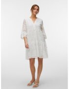 Vero Moda Rochie lejera cu maneci 3/4 Laurel - Alb