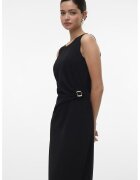Vero Moda Rochie maxi cu drapaj - Negru