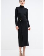 Vero Moda Rochie midi cu un cordon Louisa - Negru