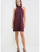 Vero Moda Rochie mini cu decolteu halter - Violet pruna