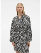 Vero Moda Rochie mini cu imprimeu floral - Alb/Negru