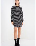 Vero Moda Rochie scurta din amestec de modal - Alb fildes/Negru