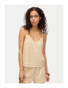 Vero Moda Top dama 10325031 - Poliester reciclat/Poliester - Bej - Bej