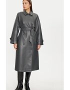 Vero Moda Trench dama - 304509384 - Piele ecologica - Gri - Gri