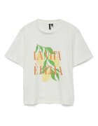 Vero Moda Tricou dama 10327143 - Bumbac organic - 46797 - Alb