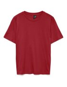 Vero Moda Tricou dama rosu - bumbac