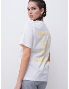 Vero Moda Tricou de bumbac organic cu imprimeu - Alb/Galben