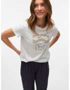 Vero Moda Tricou din bumbac organic Vigga - Alb/Bej