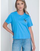 Vero Moda Tricou lejer de bumbac organic - Turcoaz