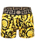 Versace Boxeri cu model baroc - Negru/Galben