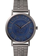 Versace Ceas barbatesc - Otel/Inox - Argintiu/Albastru