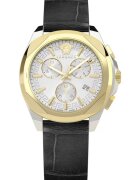 Versace Ceas dama model Chrono - curea piele neagra - dimensiuni 40x5ATM