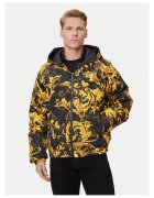Versace Jeans Couture Geaca de puf barbati negru si galben - material usor
