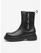 Versace Jeans Couture Ghete de piele ecologica - Negru
