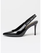 Versace Jeans Couture Pantofi cu varf ascutit si aspect lacuit - Negru
