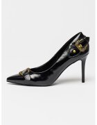 Versace Jeans Couture Pantofi cu varf ascutit si catarame decorative - Negru