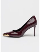 Versace Jeans Couture Pantofi din piele ecologica cu varf ascutit - Violet pruna