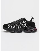 Versace Jeans Couture Pantofi sport cu imprimeu logo si aspect tricotat - Negru