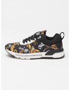 Versace Jeans Couture Pantofi sport cu model - Alb/Negru/Galben