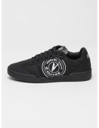Versace Jeans Couture Pantofi sport din material sintetic si textil cu logo - Alb/Negru