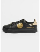 Versace Jeans Couture Pantofi sport din piele ecologica cu detali logo - Auriu/Negru