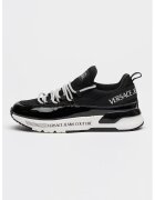 Versace Jeans Couture Pantofi sport slip-on cu imprimeu logo - Negru/Argintiu